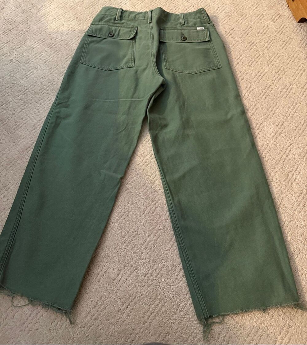 Mother Patch Pocket Private Ankle Fray in Roger That Size 30 - Picture 8 of 14